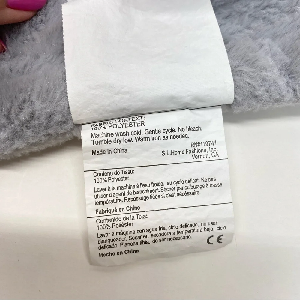 Gray Elephant Lovey Baby Security Blanket By SL Home Fashion Baby Toy Plush Soft
